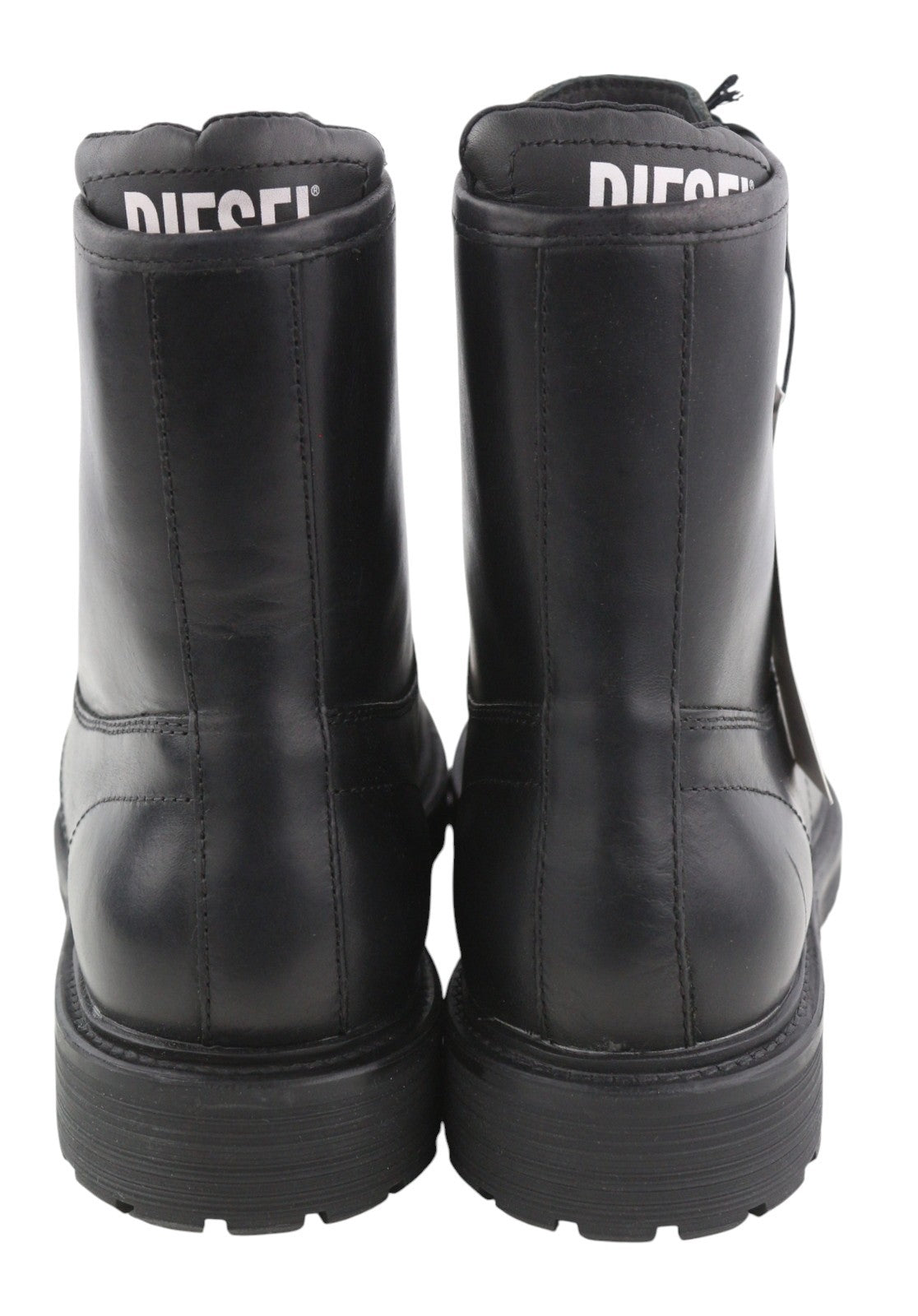 DIESEL D-Alabhama CB vyriški batai, juodi, odiniai, suvarstomi, kovinio tipo, EU43, RRP 295 € 