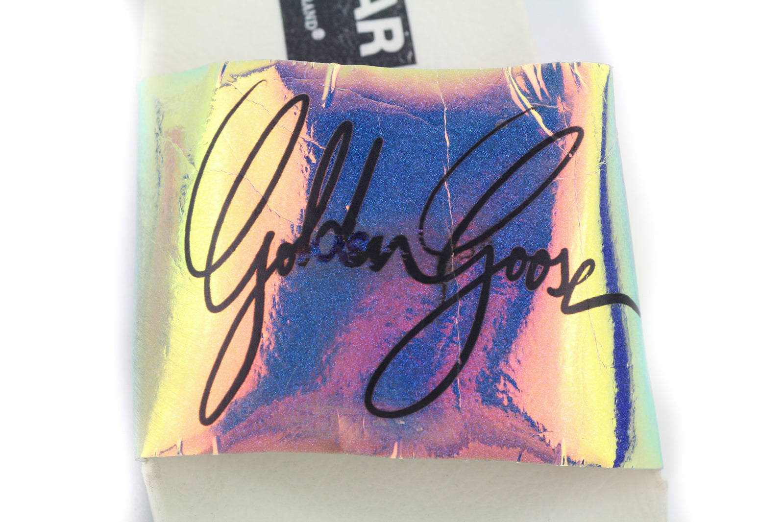 GOLDEN GOOSE Poolstar moteriškos šlepetės, 39 cm, baltos, vasarinės, užsegamos. 