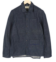 NUDIE Tryggve vyriška striukė M su sagomis ant kaklo, tamsiai džinsinė 