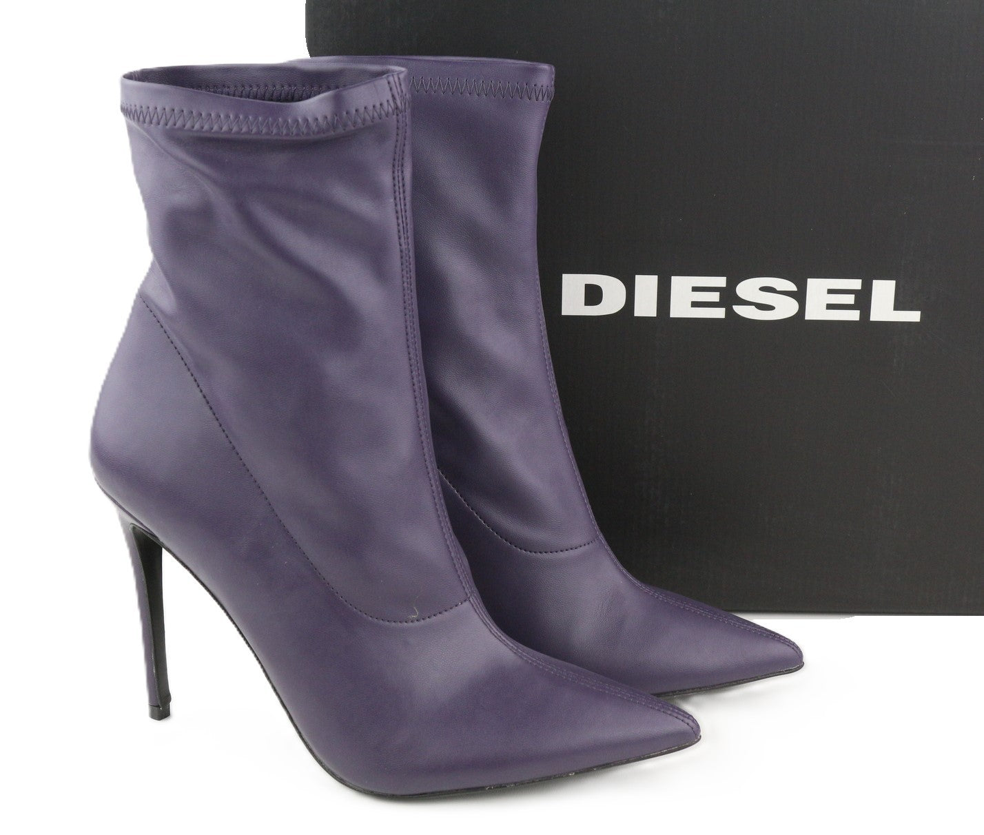 DIESEL D-Yucca AB moteriški aukštakulniai, 39 dydis, violetinė, dengta, smailiu kulnu, RRP 300 € 