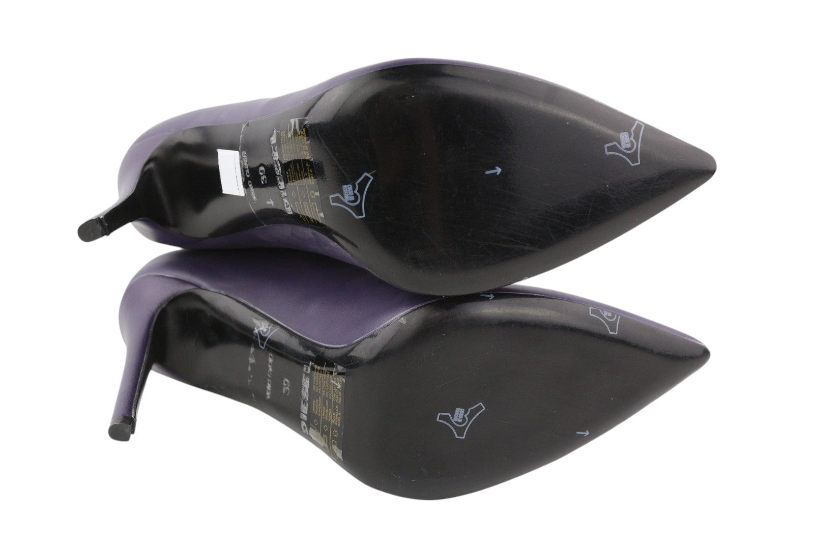 DIESEL D-Yucca AB moteriški aukštakulniai, 39 dydis, violetinė, dengta, smailiu kulnu, RRP 300 € 