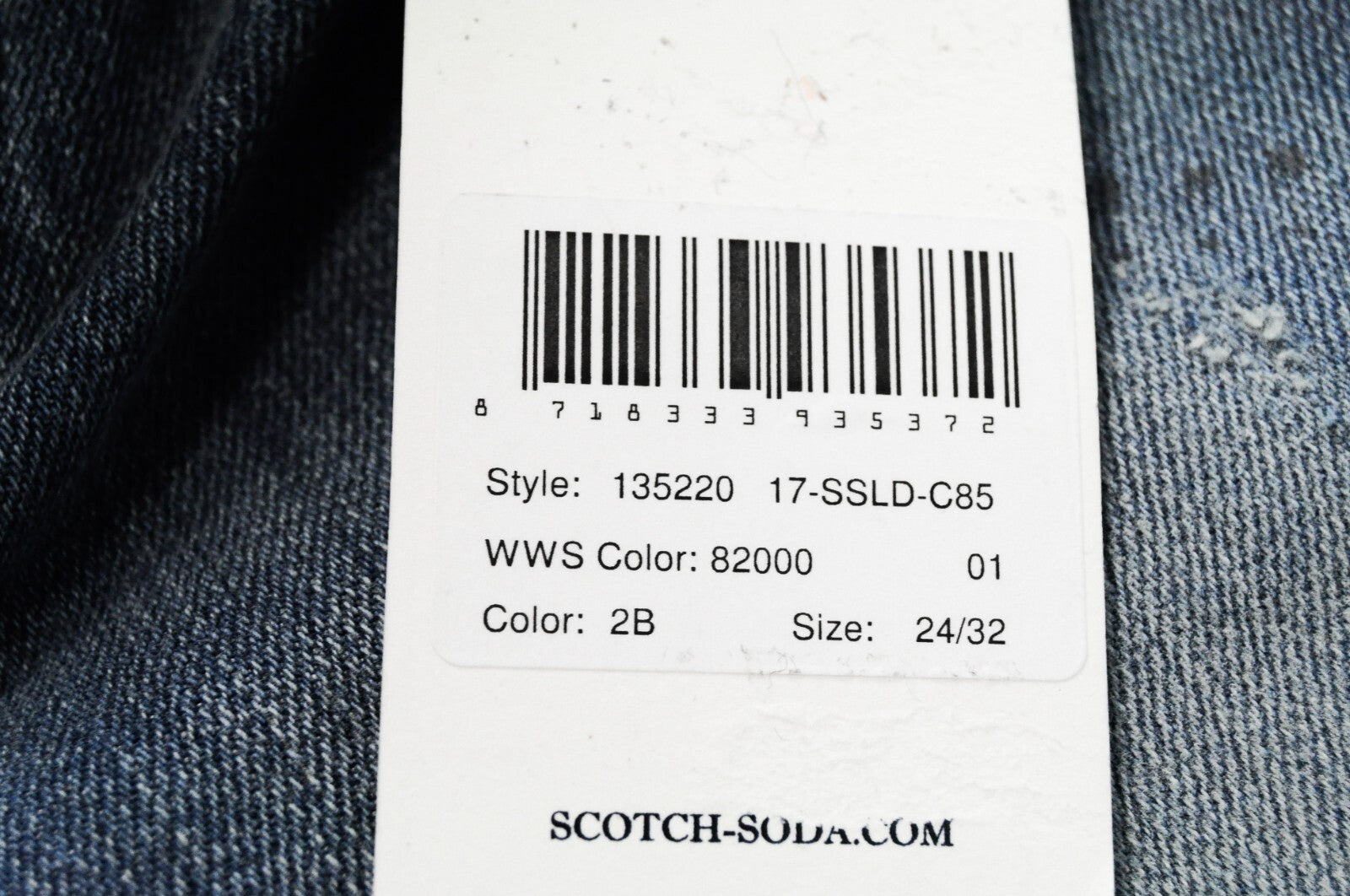 SCOTCH &amp; SODA moteriški džinsai W24/L32 Slim tiesūs plėšyti šviesiai mėlyni džinsiniai laisvalaikio stiliaus 