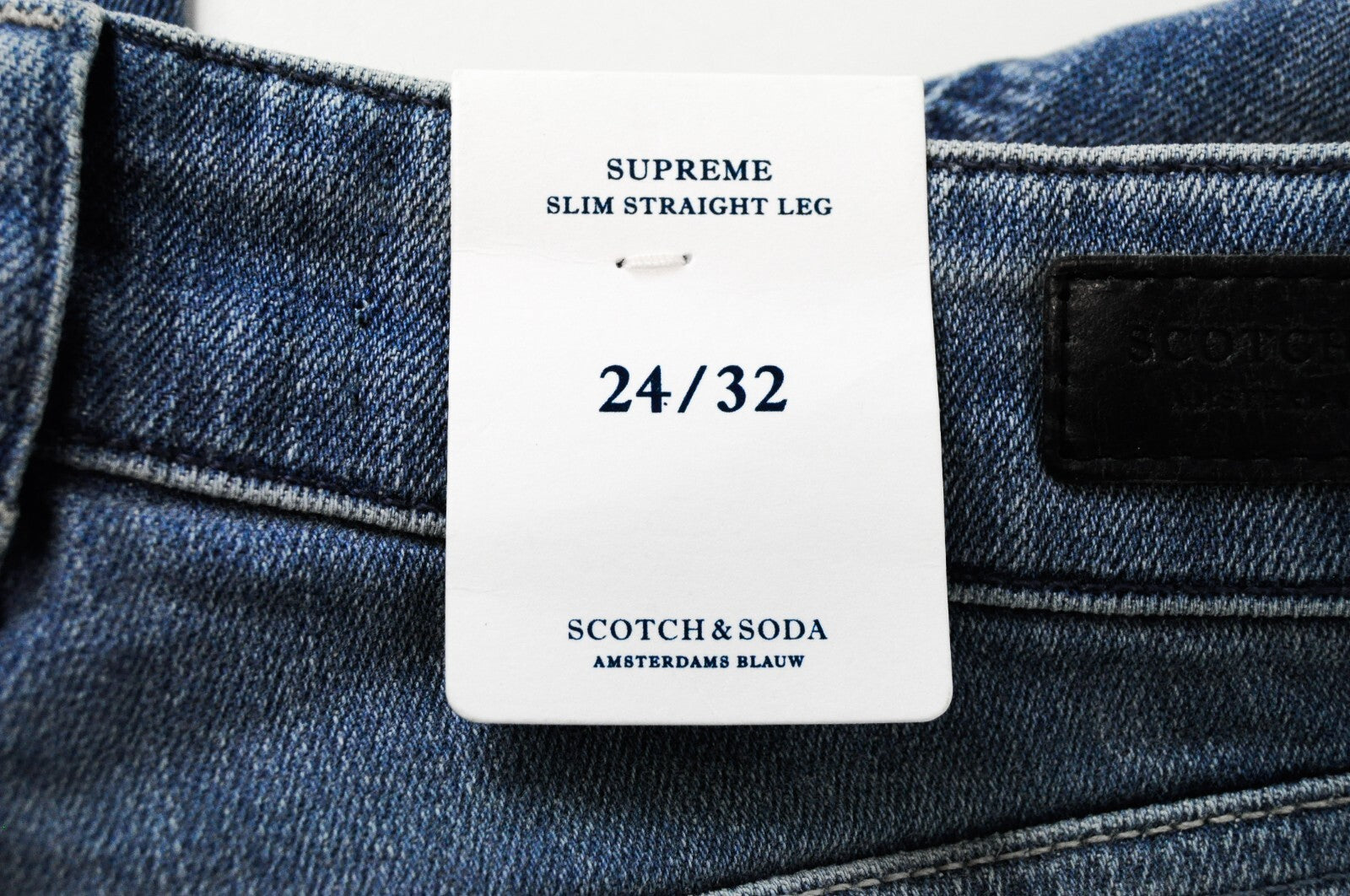 SCOTCH &amp; SODA moteriški džinsai W24/L32 Slim tiesūs plėšyti šviesiai mėlyni džinsiniai laisvalaikio stiliaus 