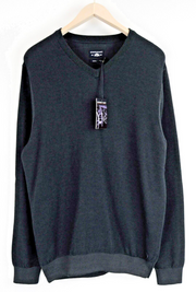 „STATE OF ART“ vyriškas megztinis L dydžio smaragdo žalios spalvos V formos iškirpte, vidurnakčio spalvos, megztinis 