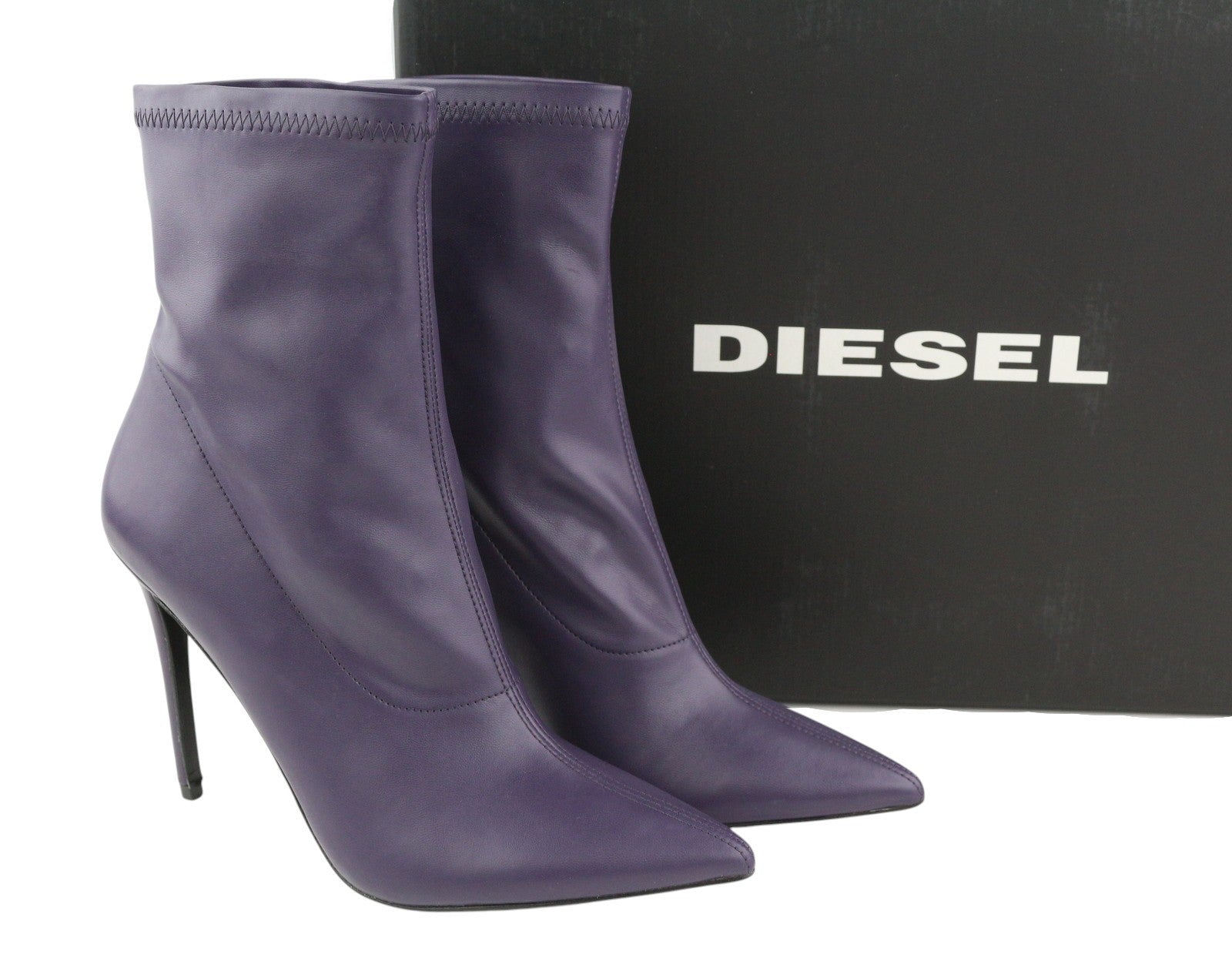 DIESEL D-Yucca AB moteriški aukštakulniai, 39 dydis, violetinė, dengta, smailiu kulnu, RRP 300 € 