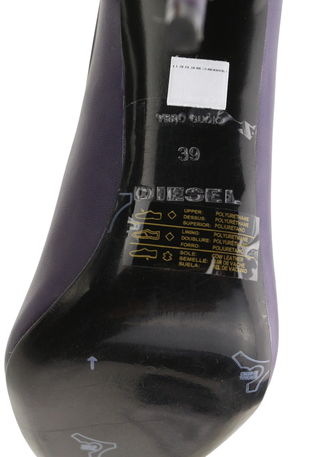 DIESEL D-Yucca AB moteriški aukštakulniai, 39 dydis, violetinė, dengta, smailiu kulnu, RRP 300 € 