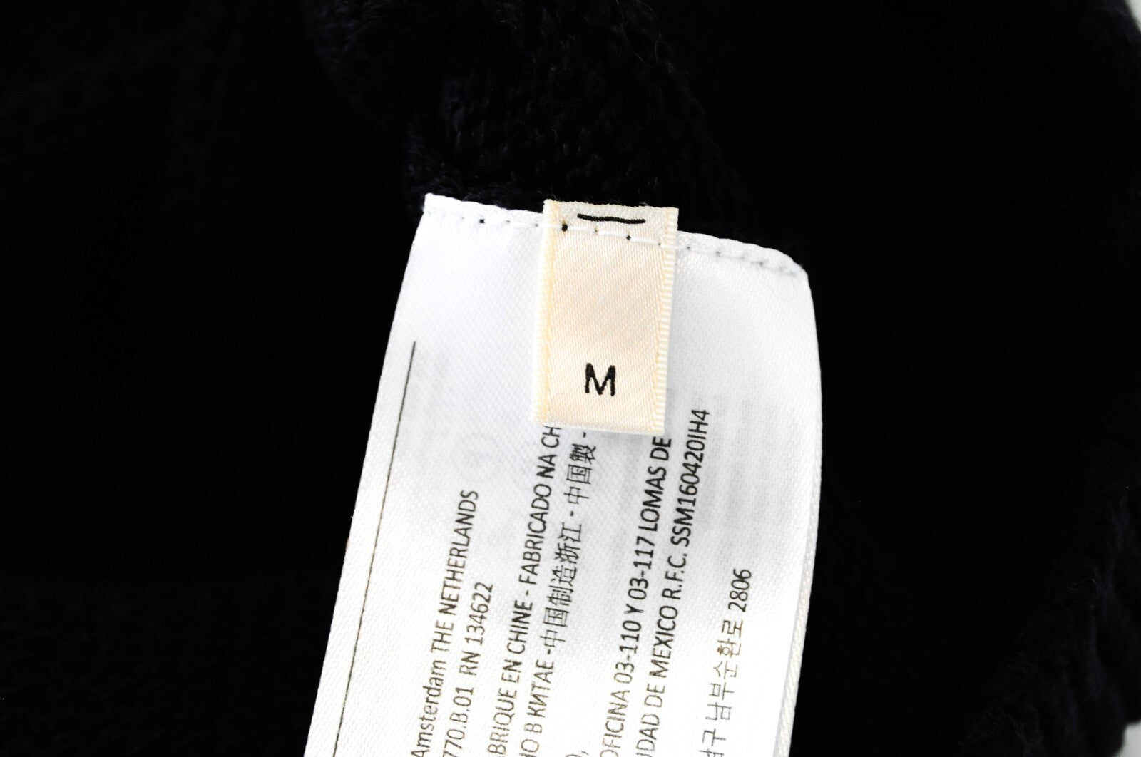 SUITSUPPLY SUISTUDIO moteriškas džemperis M, tamsiai mėlynas, vilnos mišinio šventinis megztinis, šiltas 