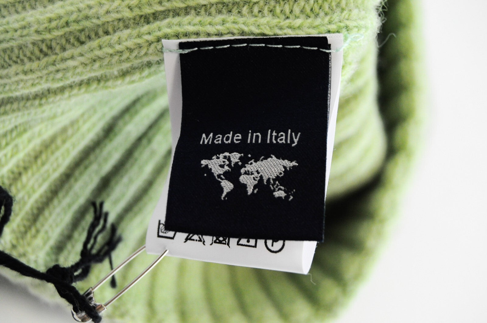 HARMONT & BLAINE Mens Hat OS Green Wool Knitted Beanie  Unisex Casual