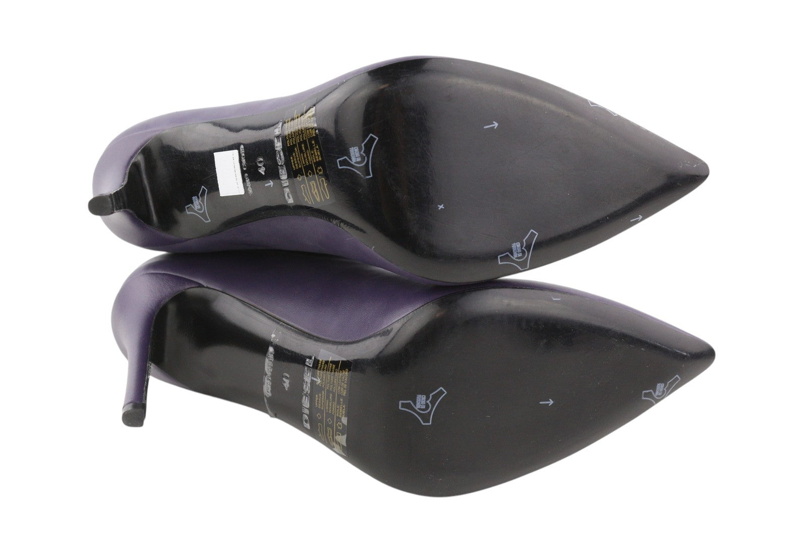 DIESEL D-Yucca AB moteriški aukštakulniai EU40 violetiniai dengti auliniai su kulniuku, RRP 300 € 