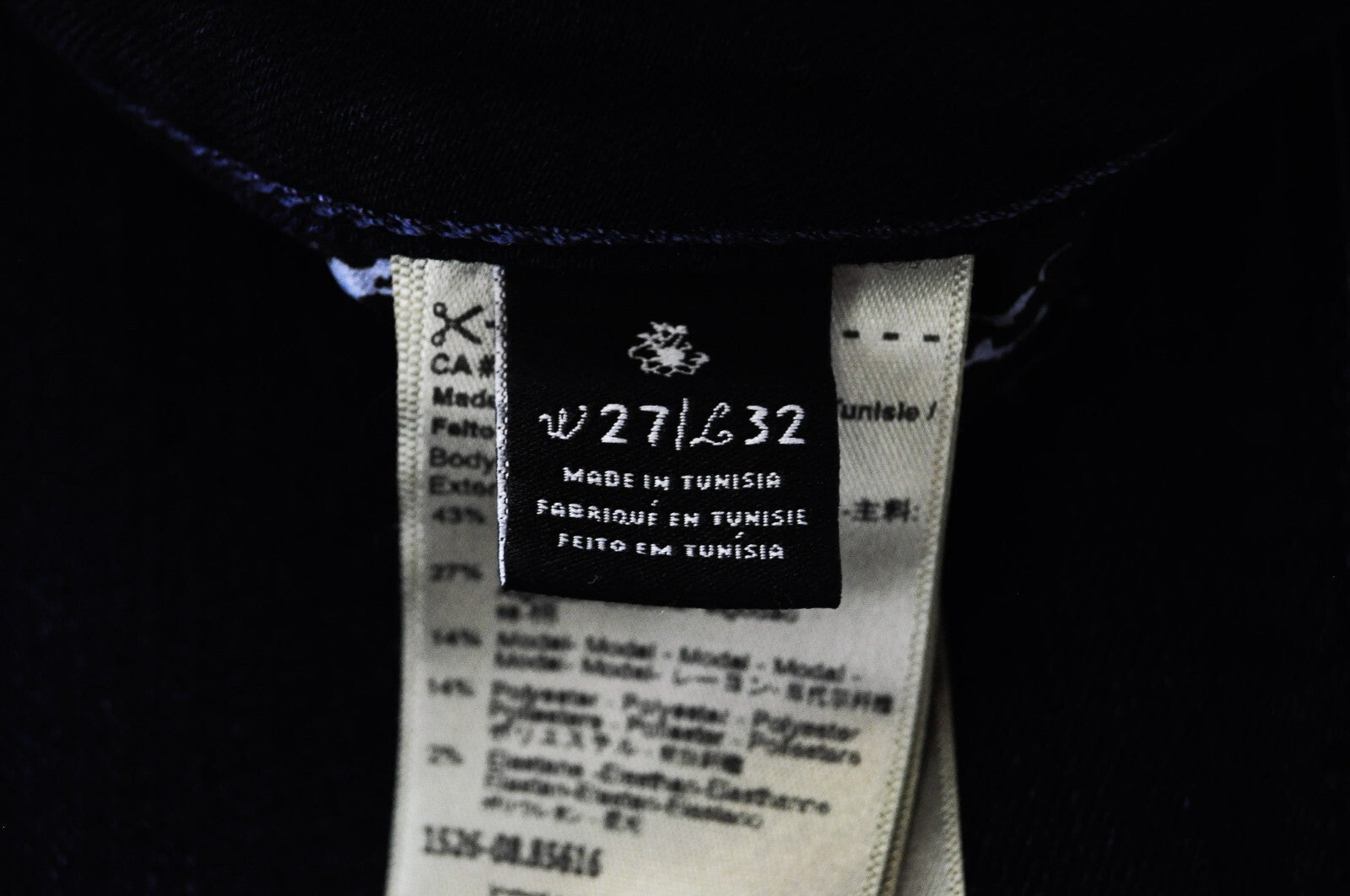 MAISON SCOTCH moteriški džinsai W27/L32 siaura suknelė tampri tamsiai mėlyna Parisienne 