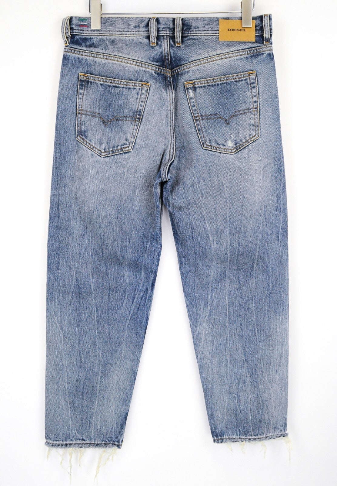 DIESEL vyriški džinsai W29/L30, dirbtinai mėlyni, tiesūs, Dagh-XP 084ZS 