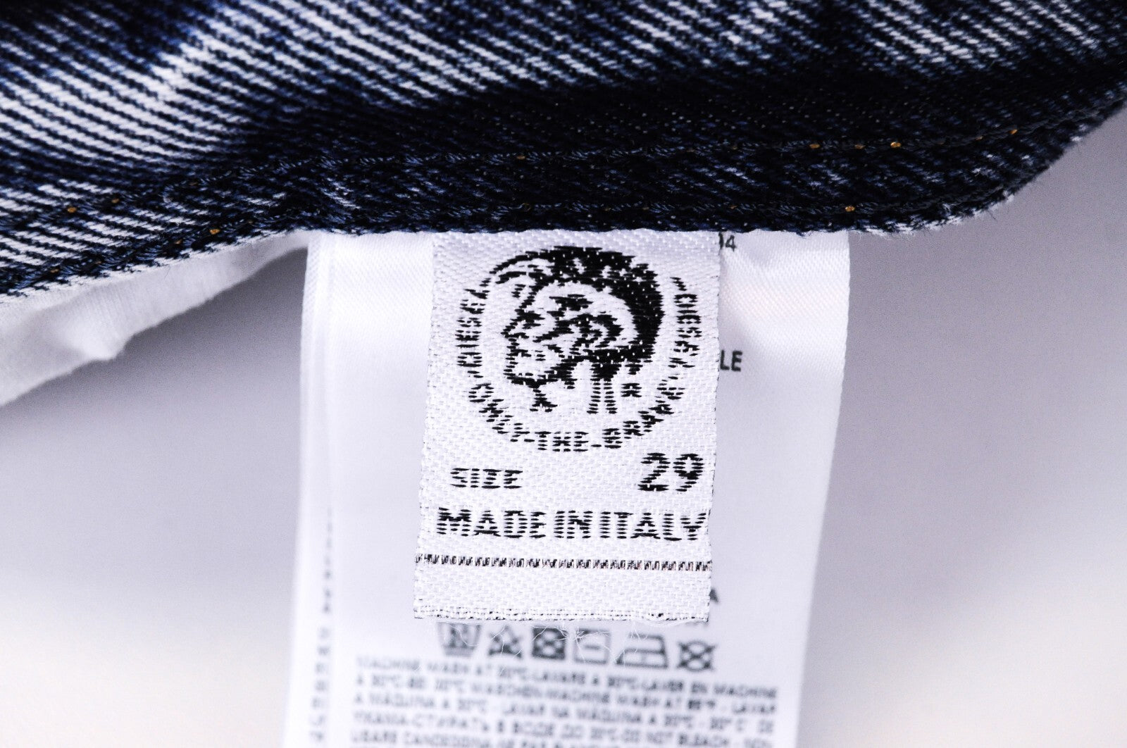 DIESEL vyriški džinsai W29/L30, dirbtinai mėlyni, tiesūs, Dagh-XP 084ZS 