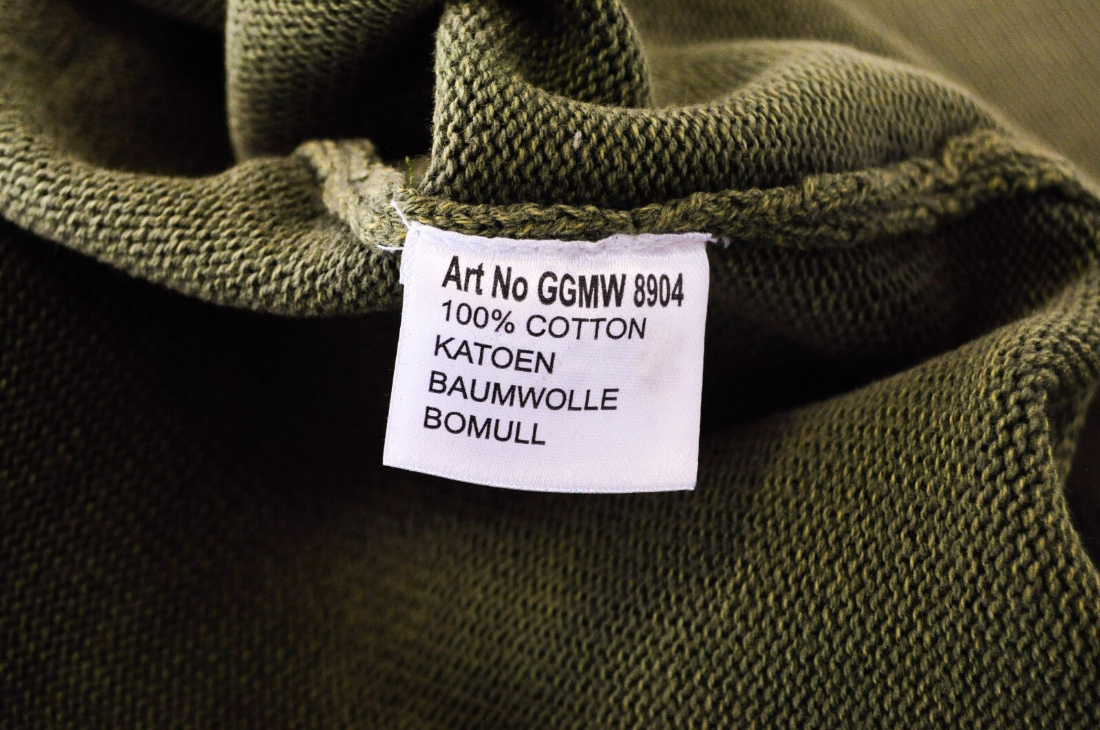 GOOD GENES vyriškas megztinis XL dydžio alyvuogių žalias, briaunotas, apvalios kaklo iškirptės megztinis laisvalaikiui 