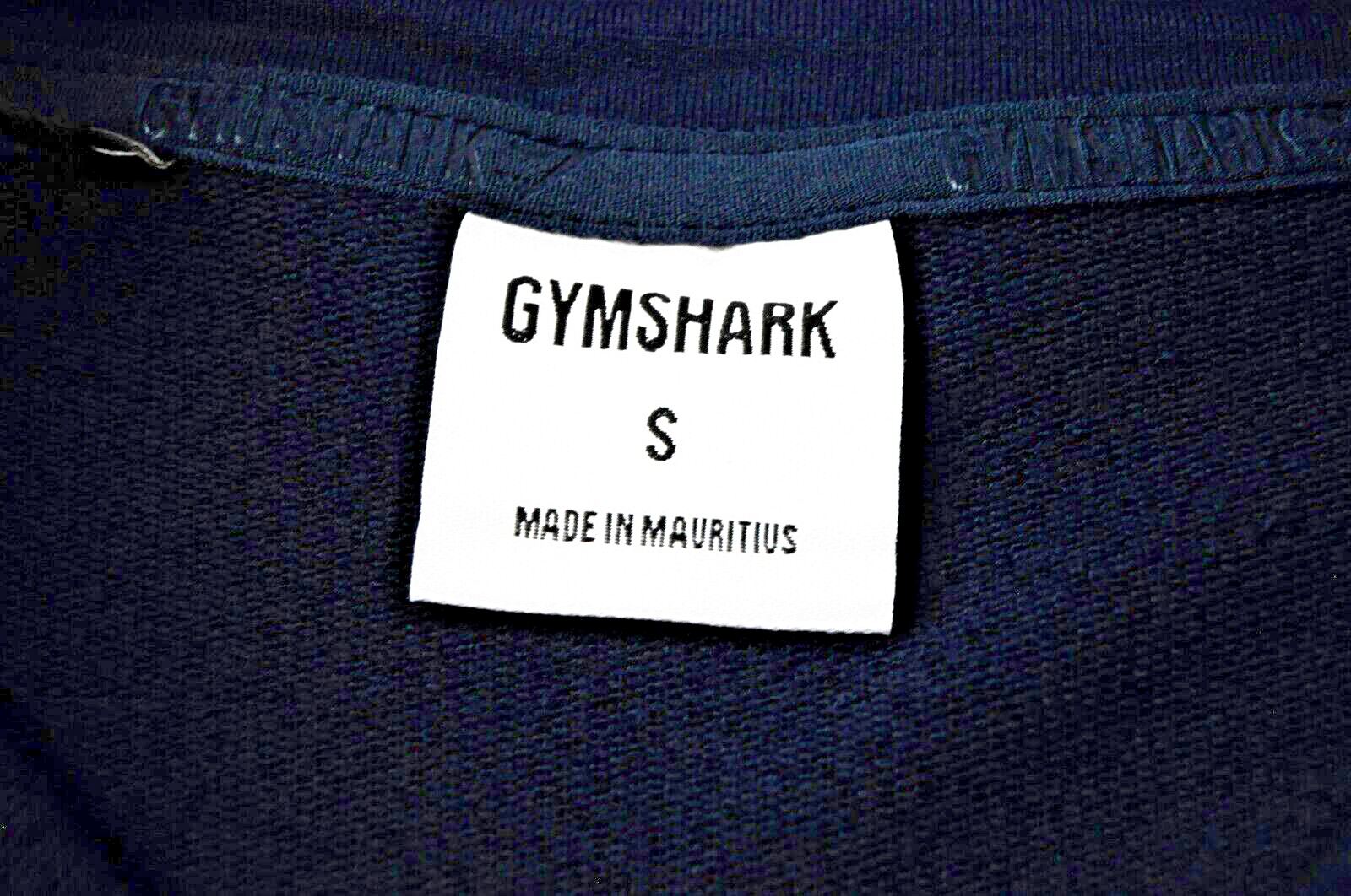 GYMSHARK Pippa moteriškas džemperis S dydžio, tamsiai mėlynas, su 1/4 užtrauktuku, tamprus treniruočių megztinis 