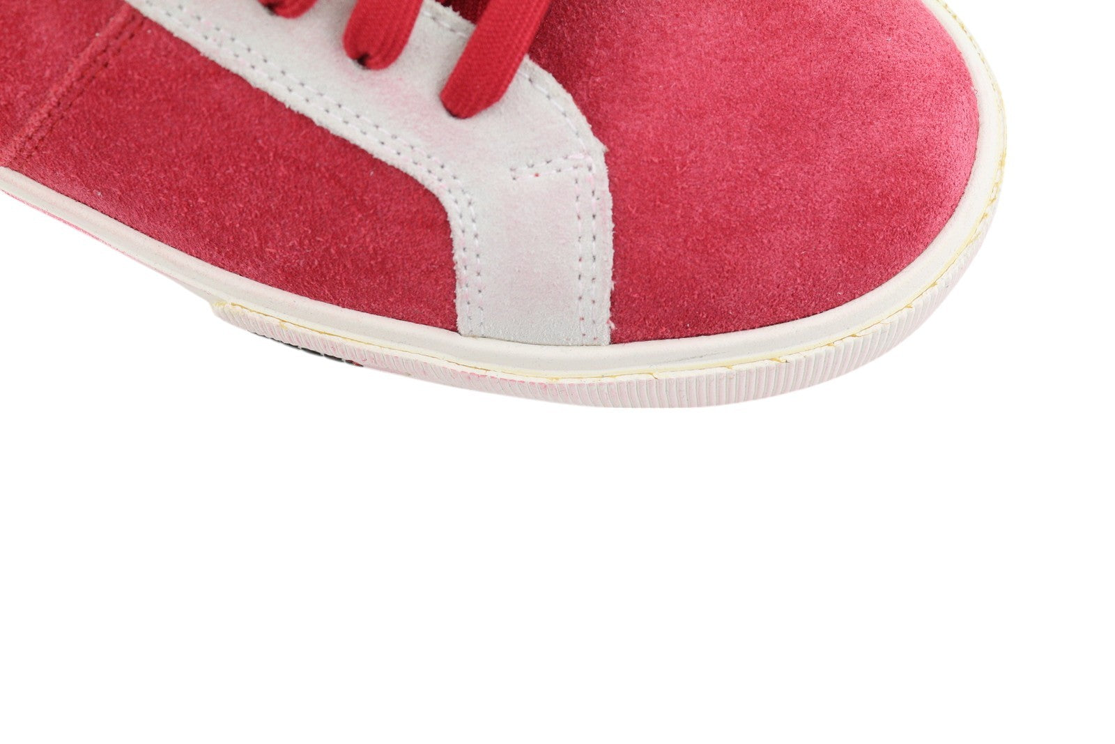 DIESEL S-Mydori LC vyriški sportbačiai, raudoni, zomšiniai, odiniai, migdolų spalvos, žemakulniai, RRP 200 € 