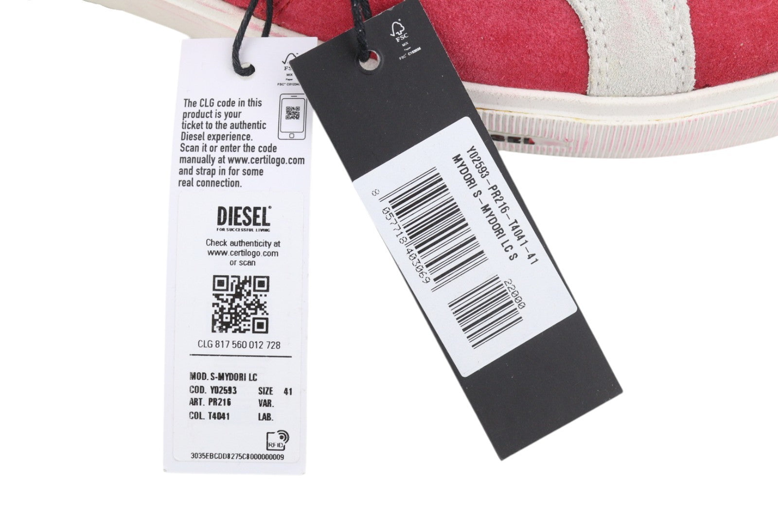 DIESEL S-Mydori LC vyriški sportbačiai, raudoni, zomšiniai, odiniai, migdolų spalvos, žemakulniai, RRP 200 € 