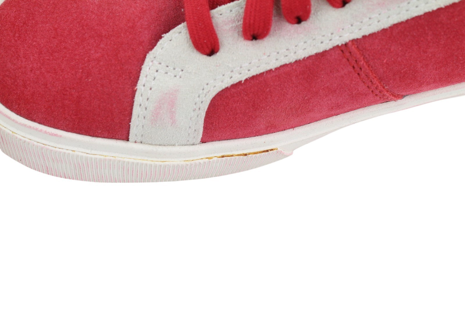 DIESEL S-Mydori LC vyriški sportbačiai, raudoni, zomšiniai, odiniai, migdolų spalvos, žemakulniai, RRP 200 € 