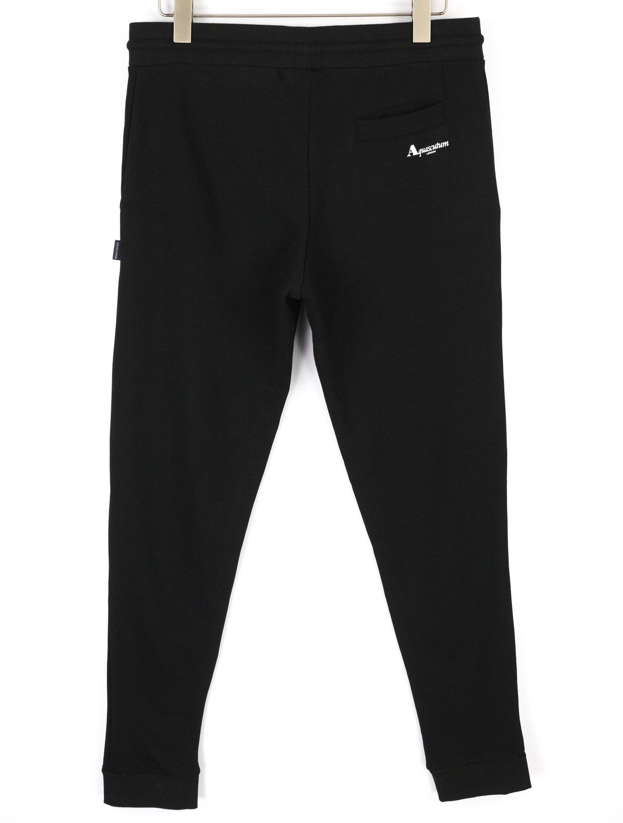 AQUASCUTUM PAAI03 vyriškos kelnės XL dydžio juodos sportinės kelnės su raišteliu juosmenyje