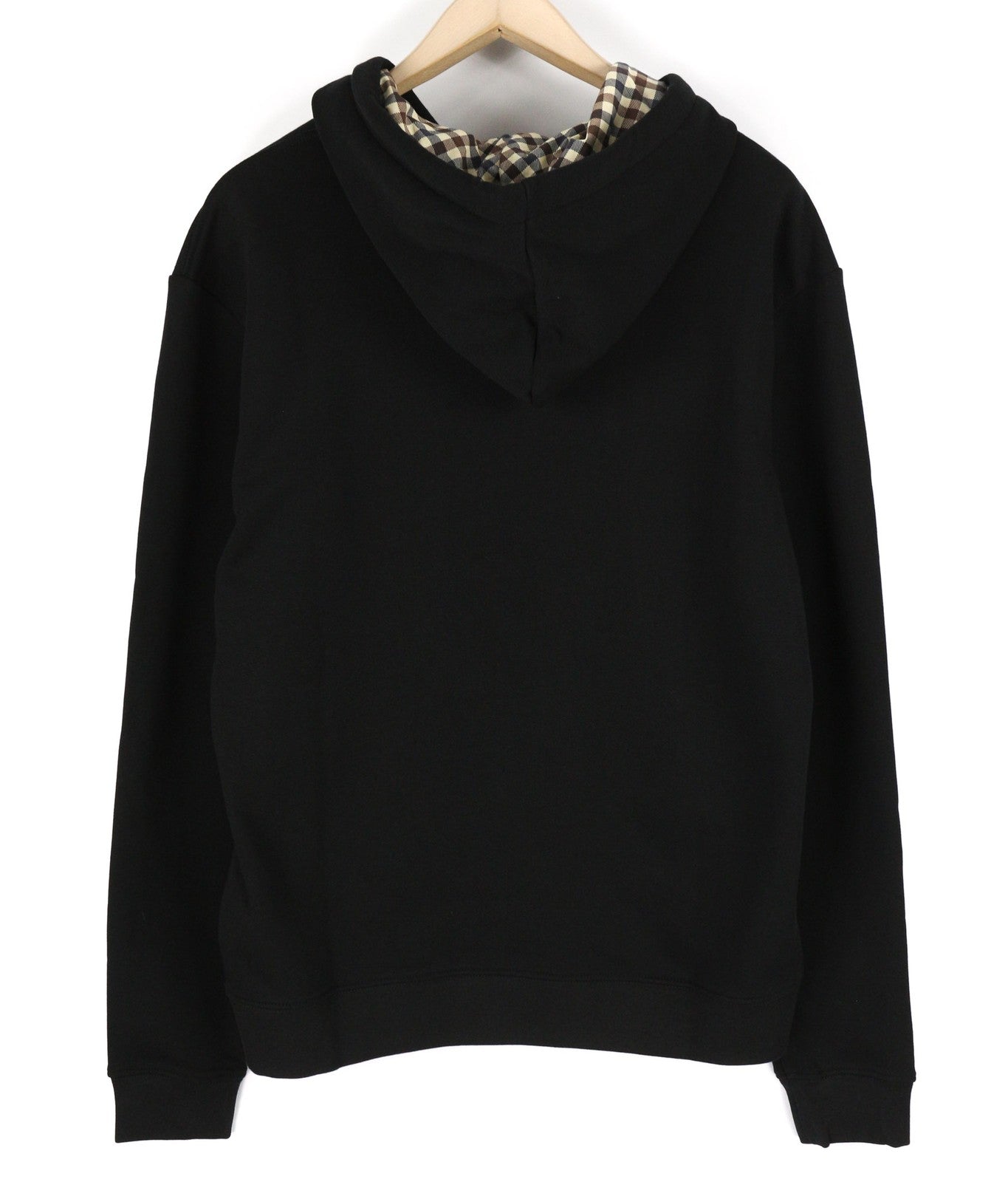 AQUASCUTUM FAI003 vyriškas džemperis su gobtuvu L su kengūros kišene ir dirželiais, logotipu 