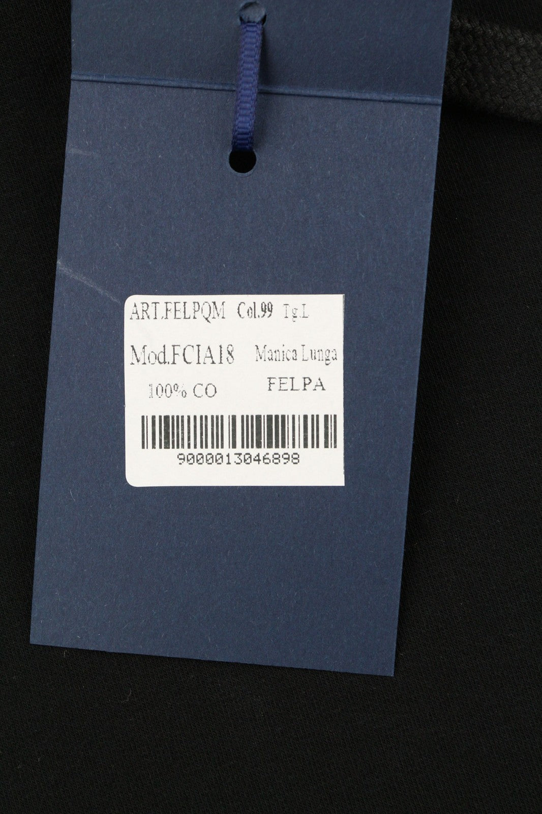 AQUASCUTUM FCIA18 vyriškas džemperis su gobtuvu, L dydžio, juodas, su kengūros kišene ir gobtuvu ant dirželių, su logotipu. 