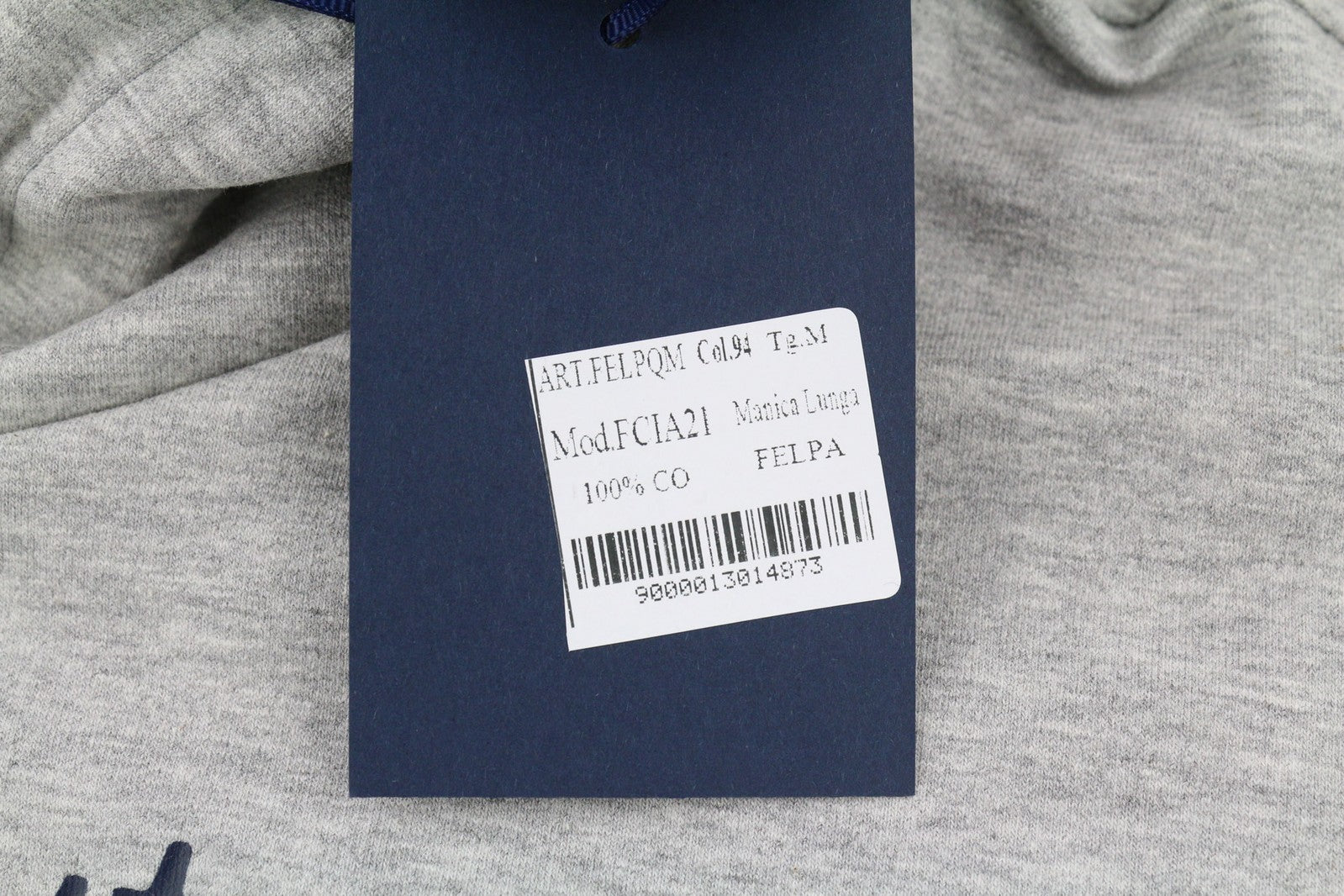 AQUASCUTUM FCIA21 vyriškas džemperis su gobtuvu M, melanžo pilkas, kengūros kišene, megztinis su gobtuvu ir logotipu 