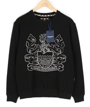 AQUASCUTUM FGIA28 vyriškas džemperis L, juodas, megztinis ilgomis rankovėmis, visiems metų laikams 