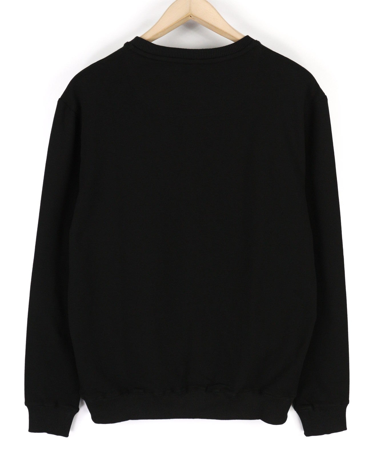 AQUASCUTUM FGIA28 vyriškas džemperis L, juodas, megztinis ilgomis rankovėmis, visiems metų laikams 