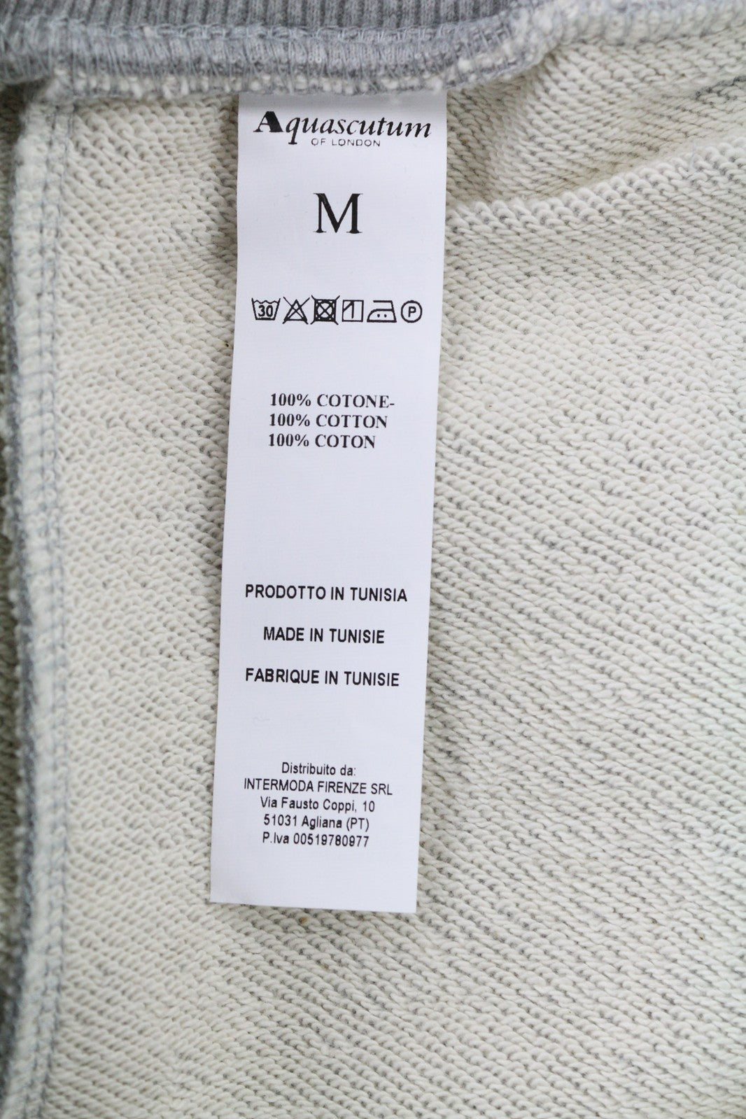 AQUASCUTUM FPIA38 vyriškos kelnės M melanžo pilkos spalvos su raišteliu juosmenyje su logotipu