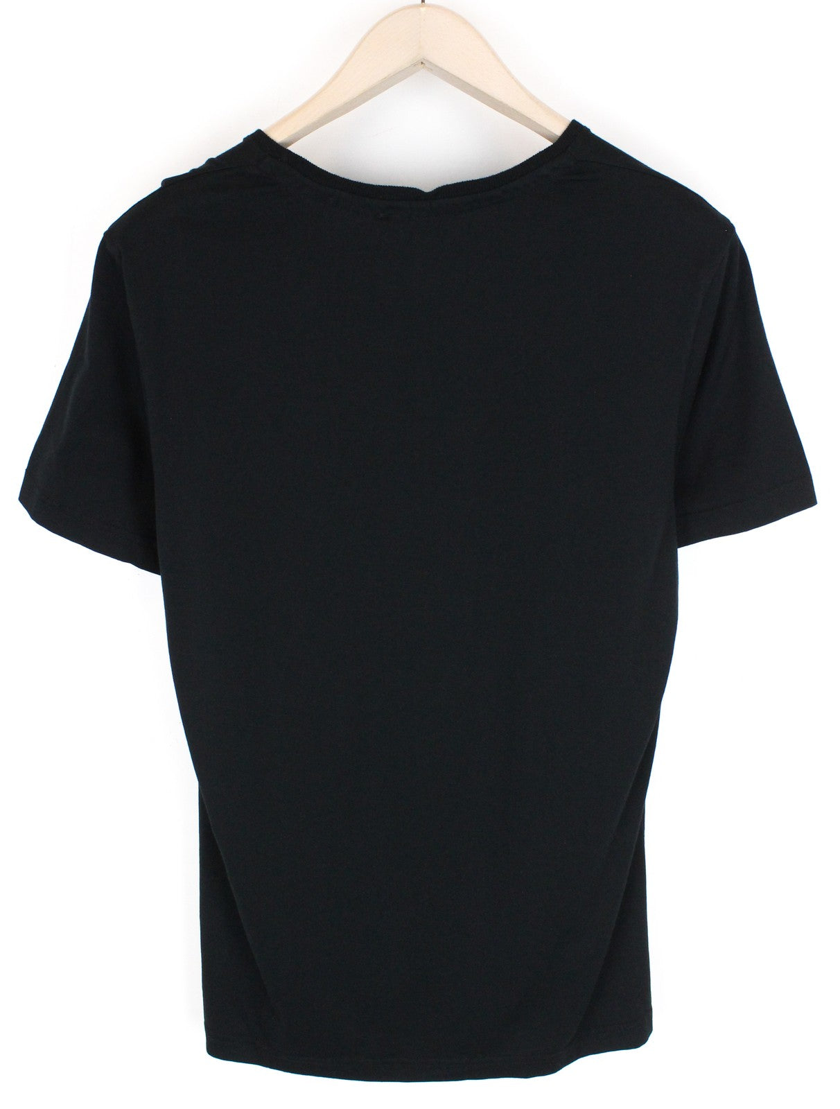 RICHMOND vyriški marškinėliai L dydžio juodi grynos medvilnės „Lizard King“ trumpomis rankovėmis vasariniai 