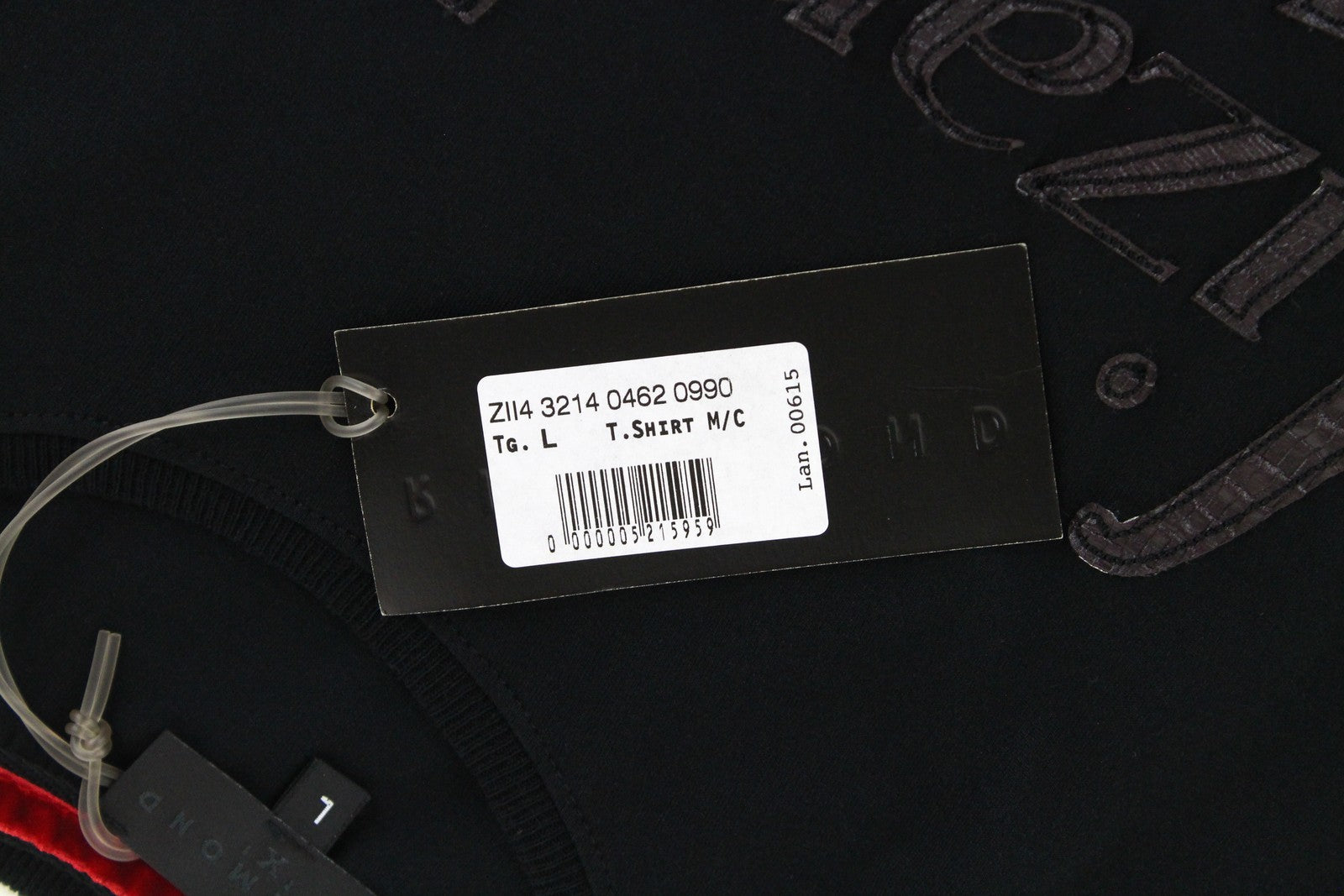 RICHMOND vyriški marškinėliai L dydžio juodi grynos medvilnės „Lizard King“ trumpomis rankovėmis vasariniai 