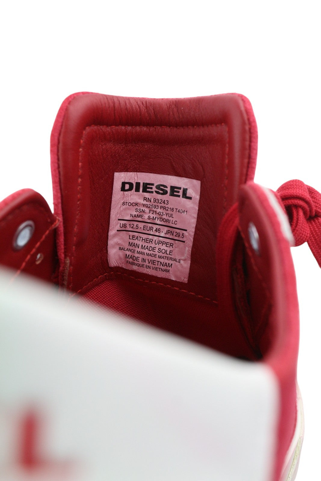 DIESEL S-Mydori LC vyriški sportbačiai, raudoni, zomšiniai, odiniai, migdolų spalvos, žemakulniai, RRP 200 € 