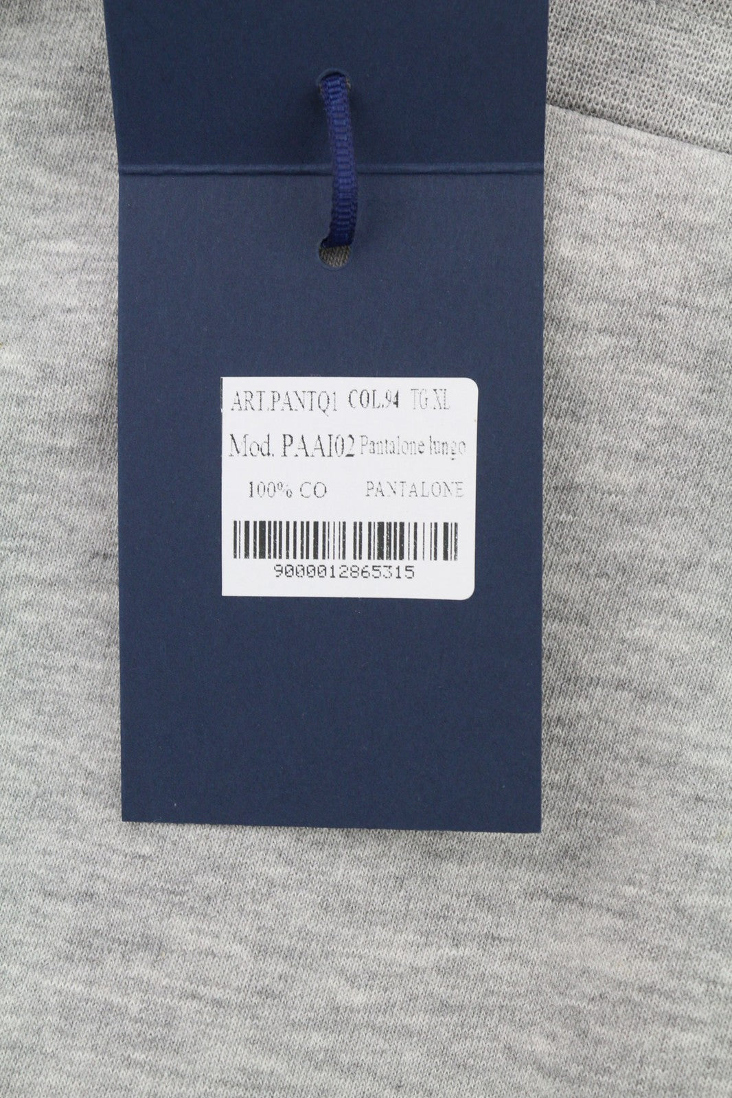AQUASCUTUM PAAI02 vyriškos kelnės XL melanžo pilkos su raišteliu juosmenyje su logotipu