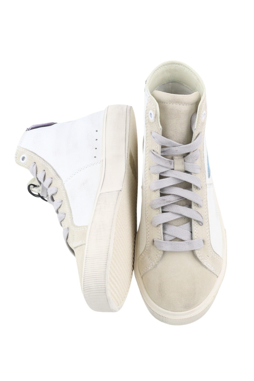 DIESEL S-Mydori ML W Women Sneakers EU36.5 White Leather Mid Top Laced RRP€220