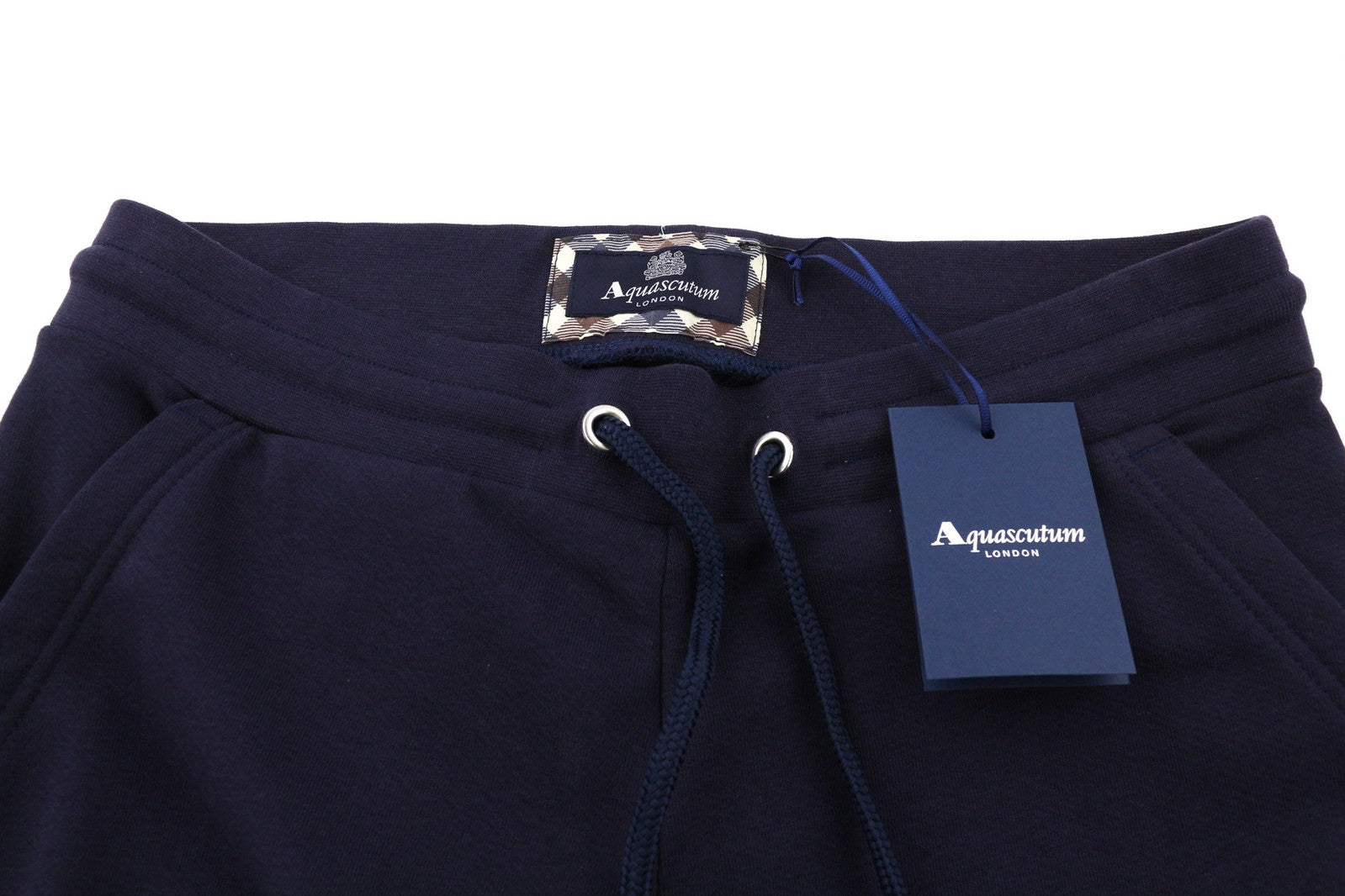 AQUASCUTUM PAAI03 vyriškos kelnės L su logotipu, raišteliu juosmenyje, skirtos visiems metų laikams 