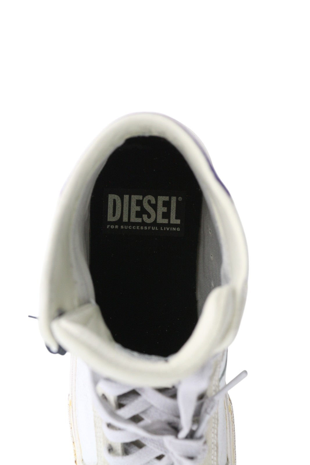 DIESEL S-Mydori ML W moteriški sportbačiai, balti, odiniai, vidutinio ūgio, suvarstomi, RRP 220 € 