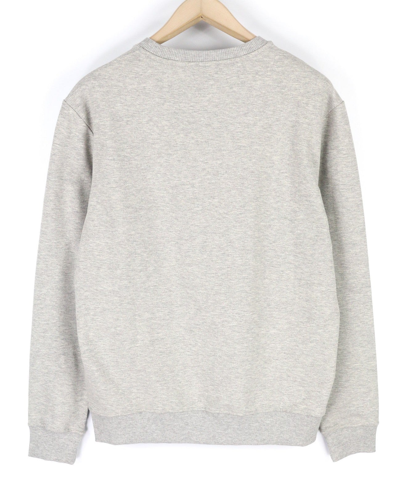 AQUASCUTUM FGIA08 vyriškas džemperis L pilkas melanžas megztinis ilgomis rankovėmis 