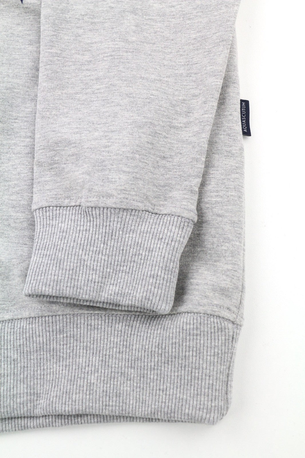 AQUASCUTUM FGIA08 vyriškas džemperis L pilkas melanžas megztinis ilgomis rankovėmis 