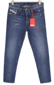 DIESEL 2005 D-Fining 09E45 vyriški džinsai W28/L32 skalbtos mėlynos spalvos, dirbtinės odos, rekomenduojama mažmeninė kaina – 175 € 