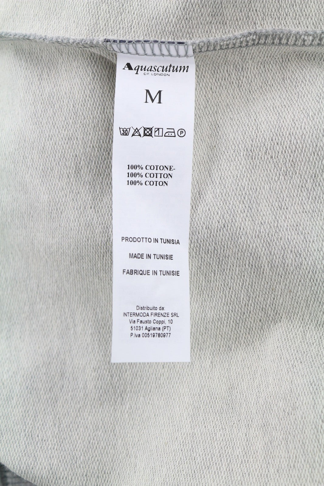 AQUASCUTUM FGIA28 vyriškas džemperis M pilkas melanžas apvali kaklo iškirpte ilgomis rankovėmis 