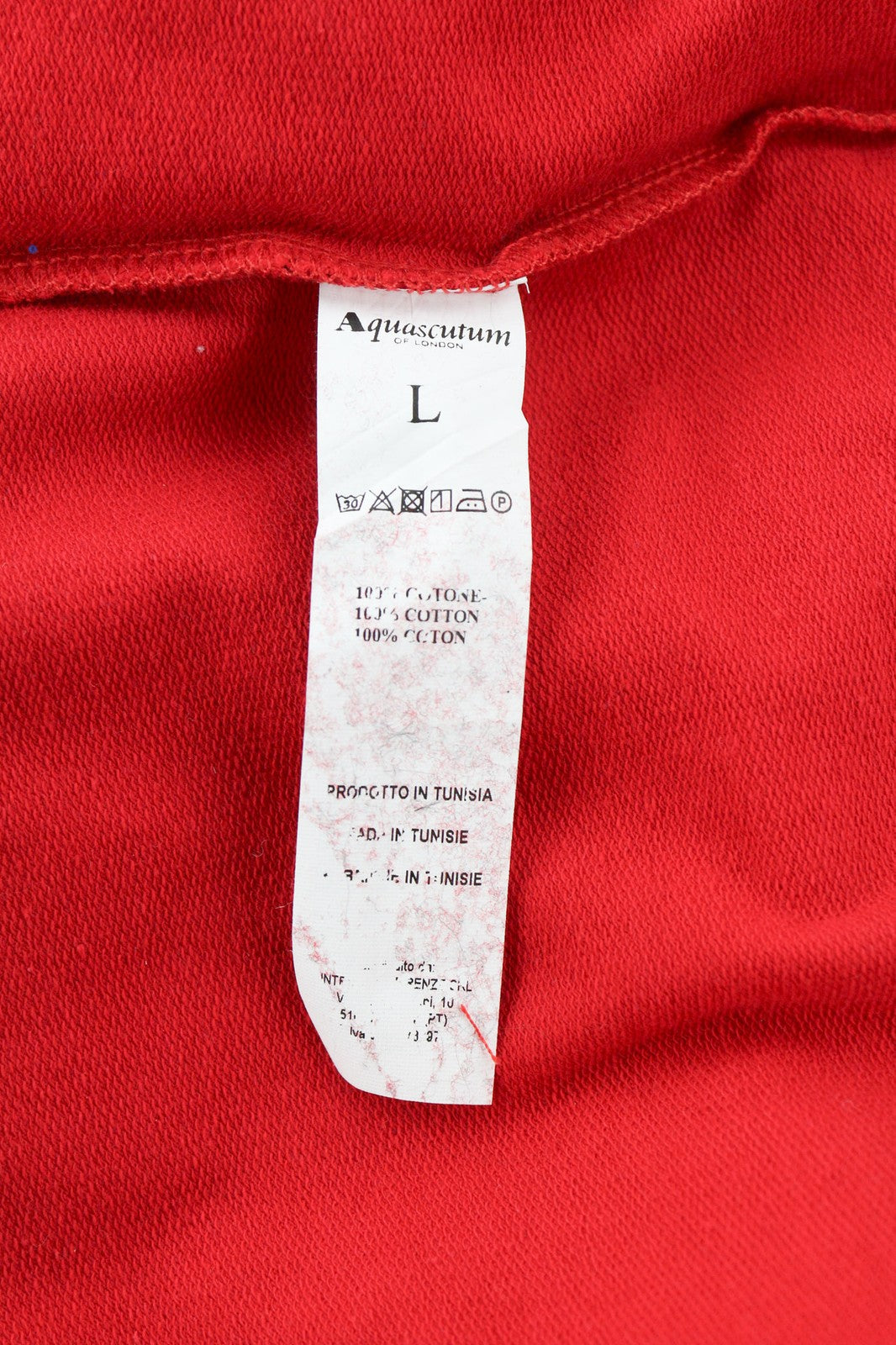 AQUASCUTUM FGIA27 vyriškas džemperis L dydžio, raudonas, megztinis ilgomis rankovėmis, visiems metų laikams 