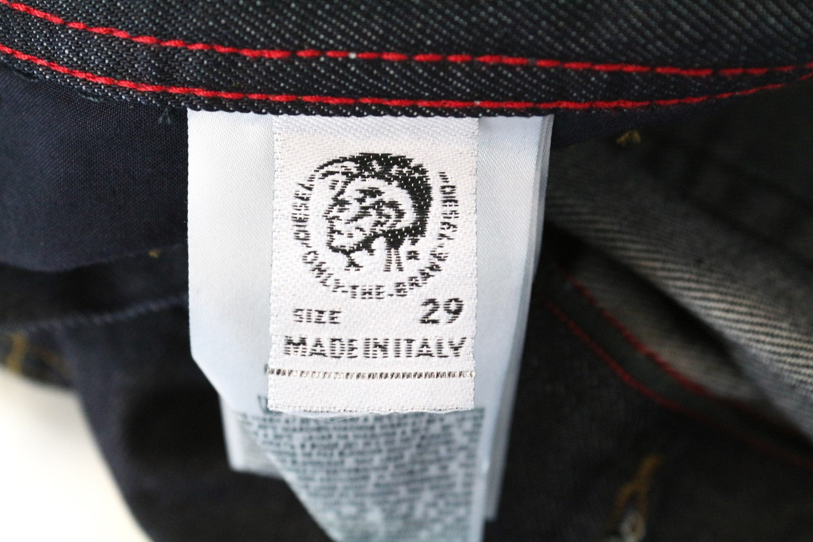 DIESEL Dagh 0088Z vyriški mėlyni džinsai W29 L32 tiesaus kirpimo, 5 kišenių, medvilninis džinsas 