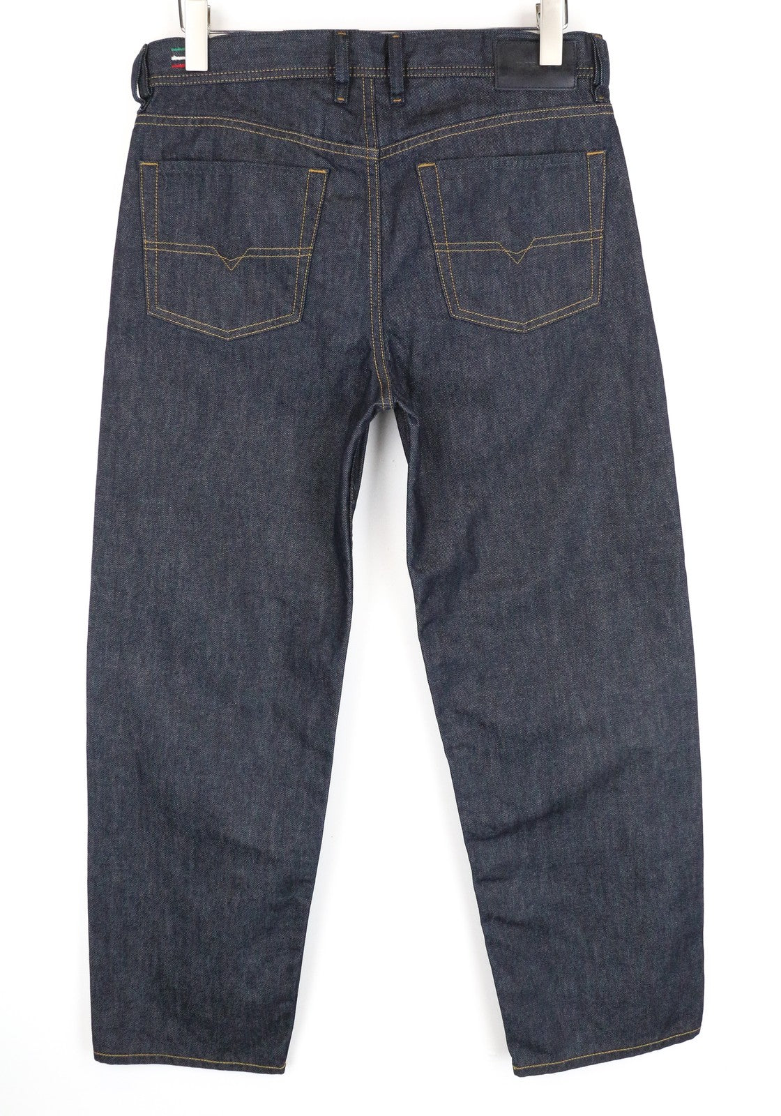 DIESEL Dagh 0088Z vyriški mėlyni medvilniniai tiesaus kirpimo džinsai W30 L32 su 5 kišenėmis 