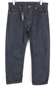 DIESEL Dagh 0088Z W32 L32 vyriški džinsai, tiesaus kirpimo, grynos medvilnės, mėlyni, su 5 kišenėmis 