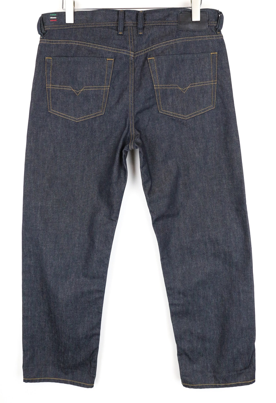 DIESEL Dagh 0088Z W32 L32 vyriški džinsai, tiesaus kirpimo, grynos medvilnės, mėlyni, su 5 kišenėmis 