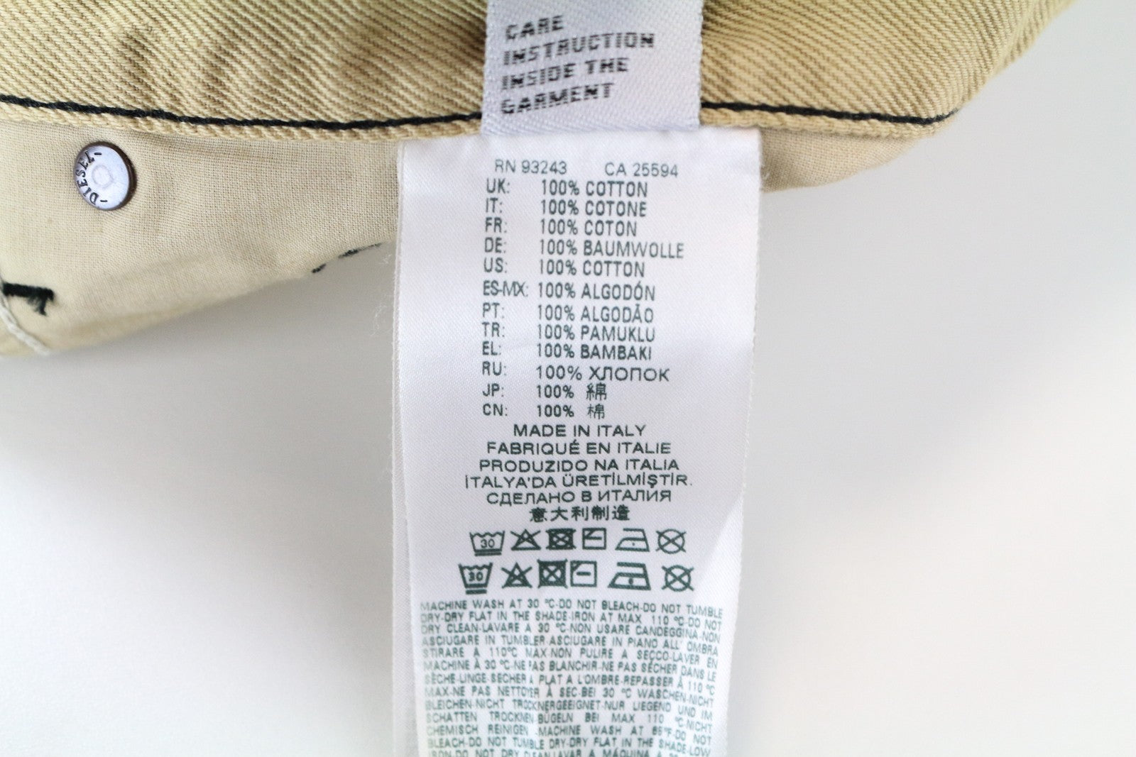 DIESEL D-Macs-SY1 069KR W30 L32 vyriški raudoni medvilniniai tiesaus kirpimo raštuoti džinsai 