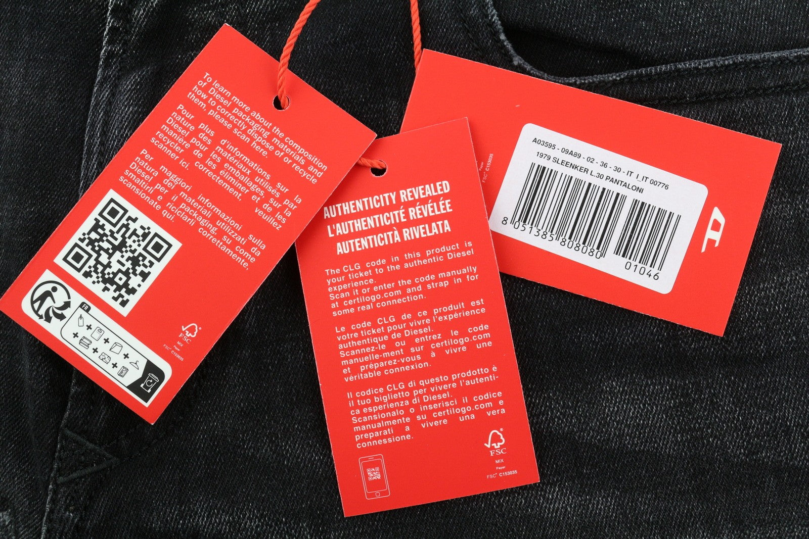 DIESEL 1979 Sleenker 09A89 vyriški džinsai W36/L30 Skinny Distress juodi, rekomenduojama kaina 275 € 