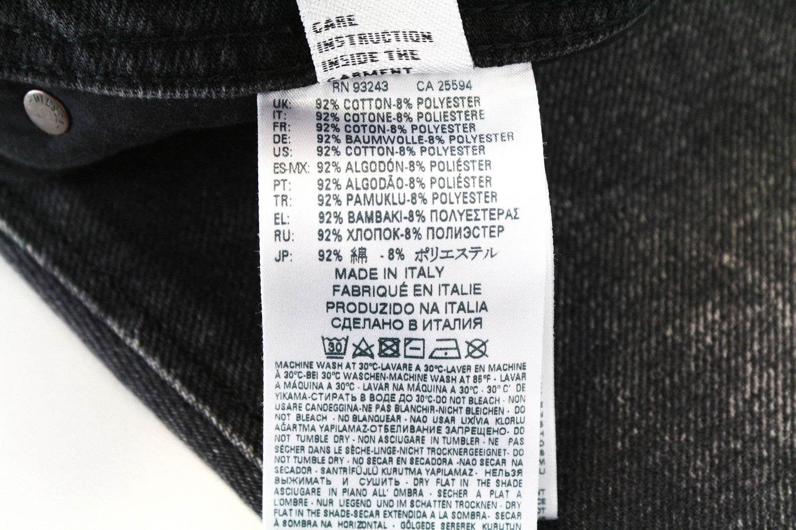 DIESEL Deepzip 084WQ W32 L32 vyriški pilki tamprūs medvilniniai džinsai Slim carrot denim 