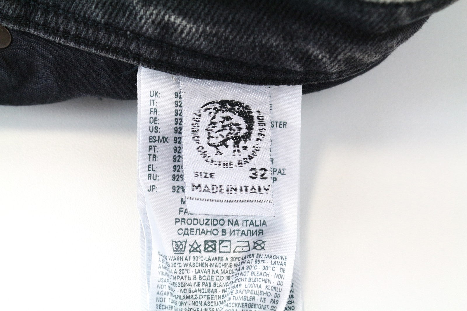 DIESEL Deepzip 084WQ pilki, ploni, morkų kirpimo džinsai, W32 L32, tamprūs medvilniniai džinsai vyrams 