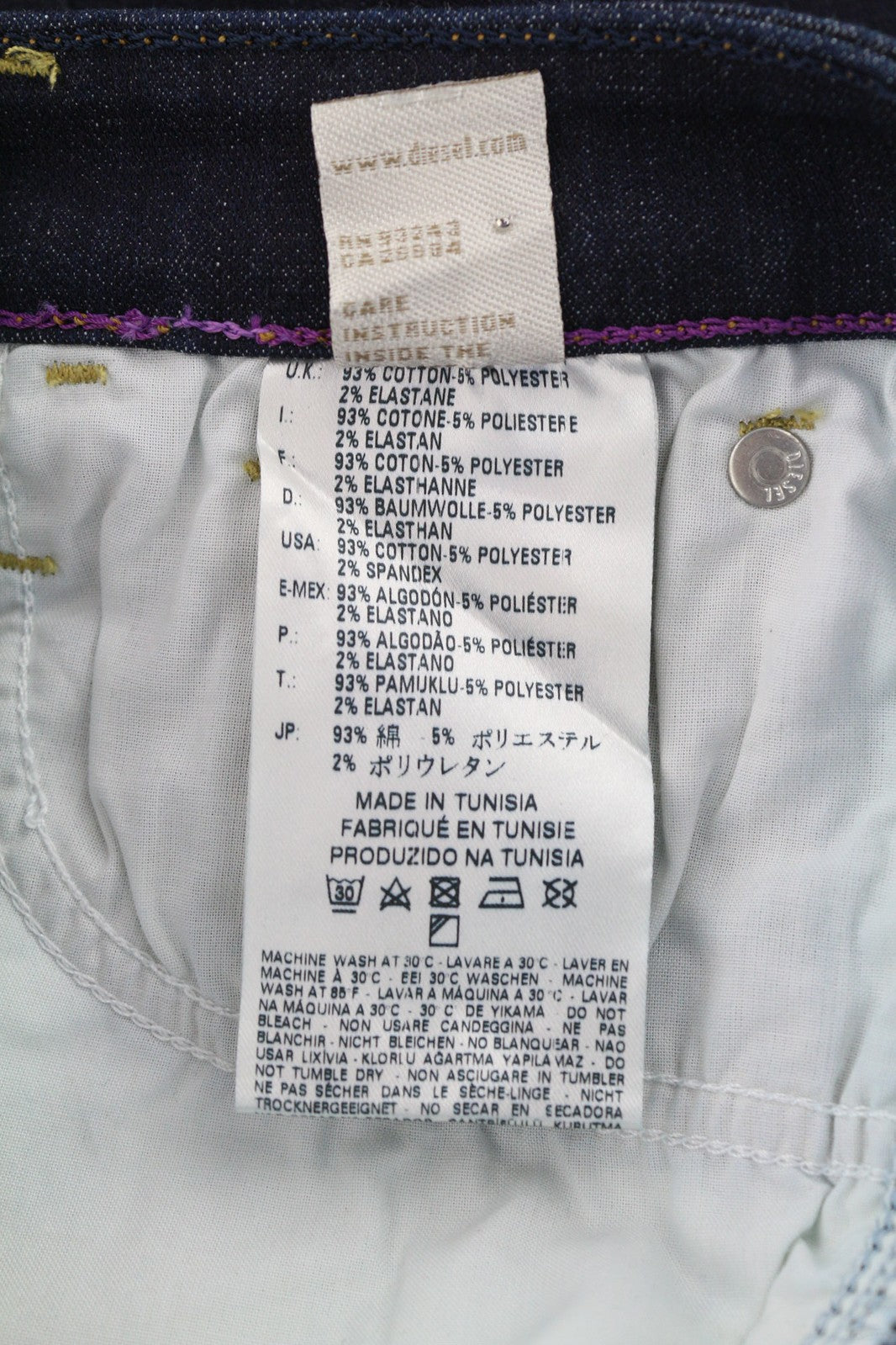 DIESEL Skinzee 0813C moteriški džinsai W26/L34 Super Slim Skinny tamsiai mėlyni, tamprūs 