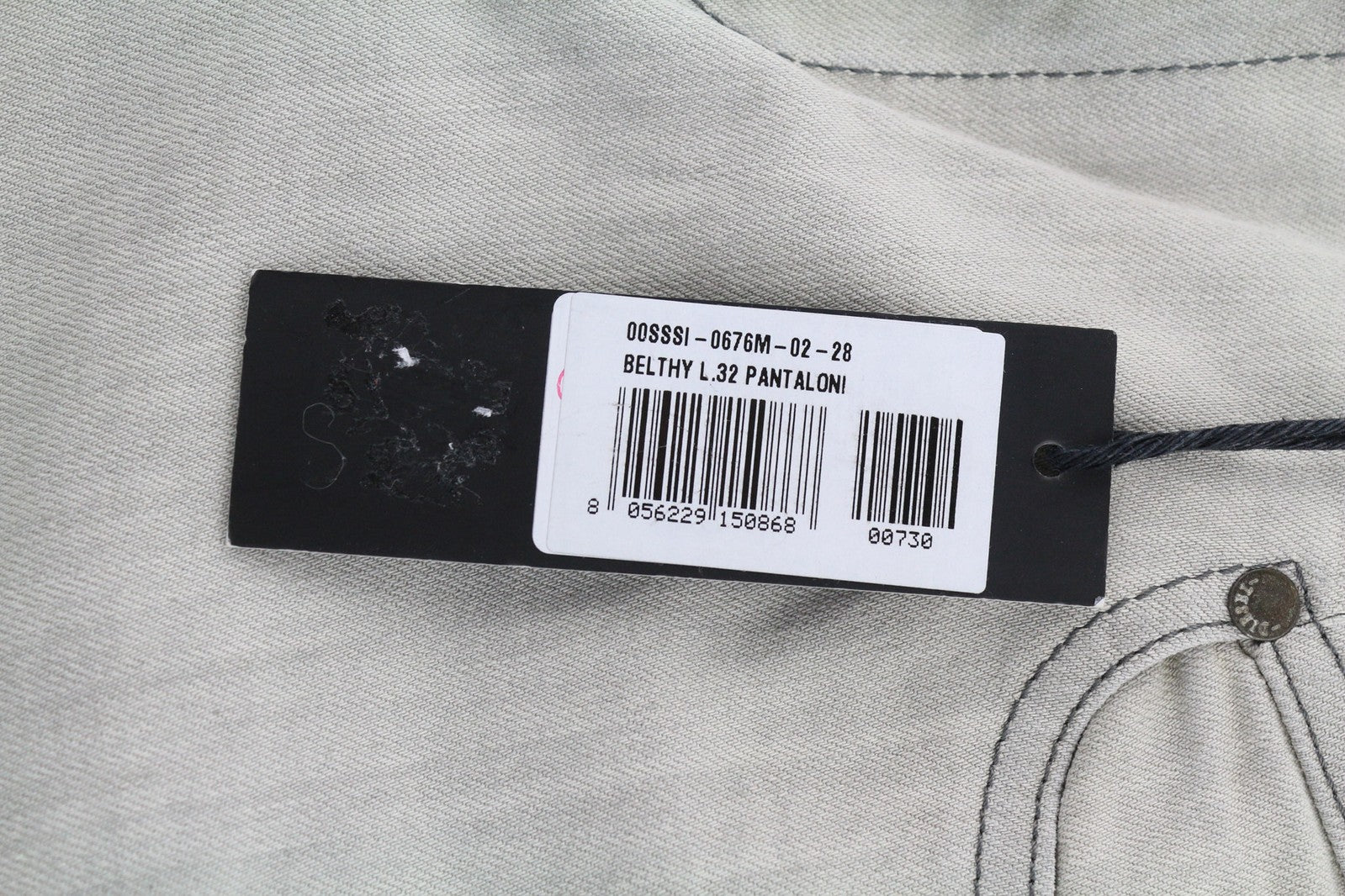 DIESEL D.N.A Belthy 0676M Women Jeans W28/L32 Slim Straight Grey Stretch RRP€180